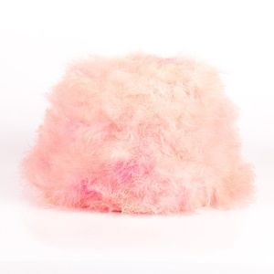 Jerri Originals Pink Marabou Feather Bucket Vintage Hat